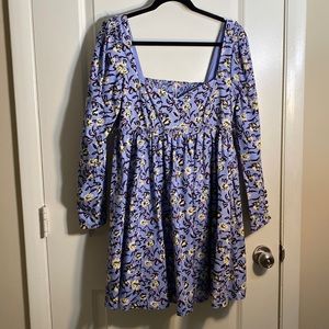 Blue floral Free People dress